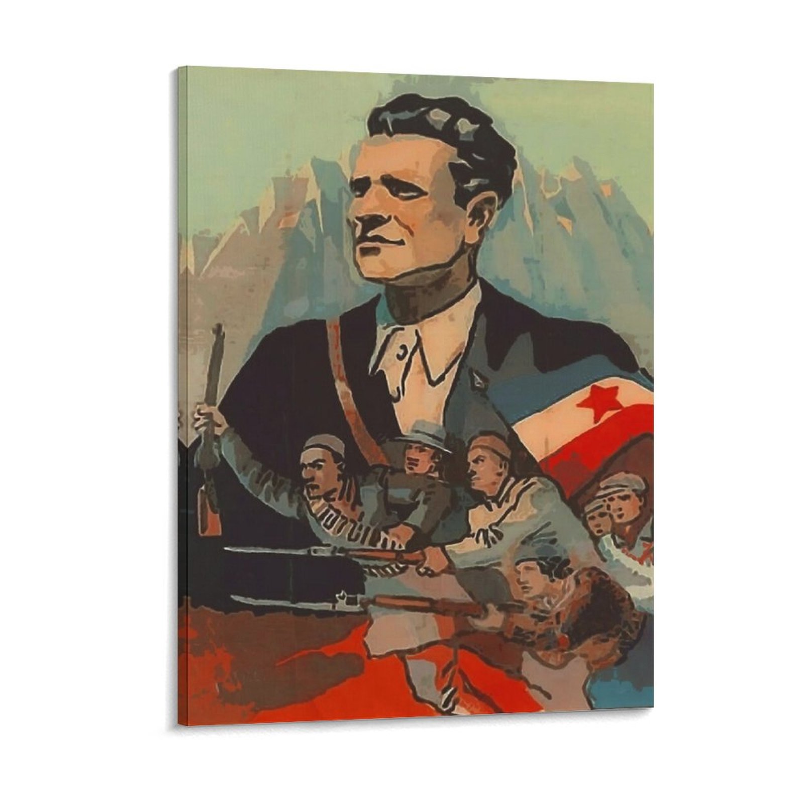 Home Cinema Wall - Jugosławia Josip Broz Tito Plakat Stary