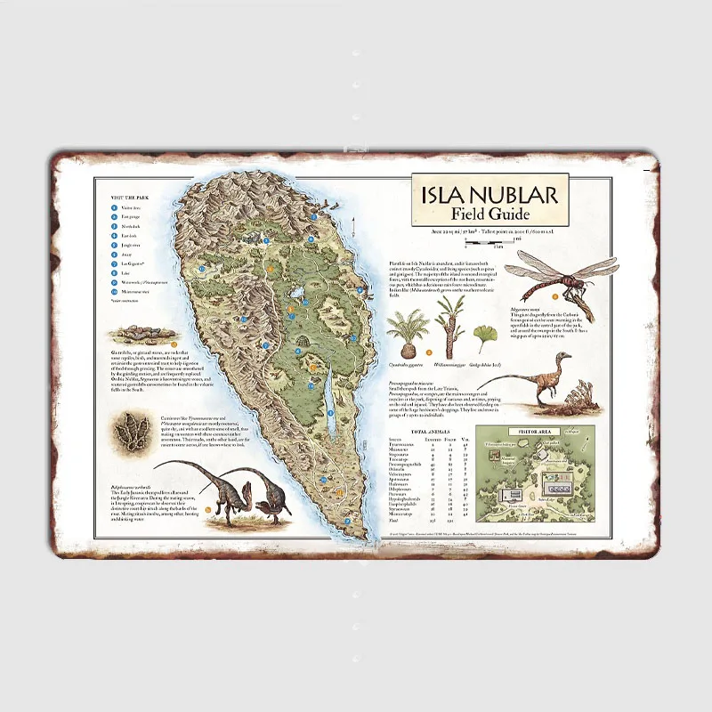 Home Cinema Guide - Przewodnik po Isle Nublar - Mapa