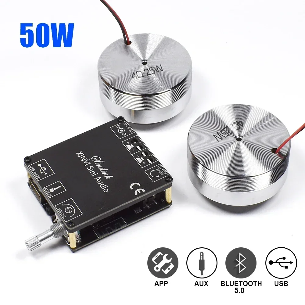Home Cinema Installation - 2*25W przenośny głośnik wibracyjny stereo głośnik