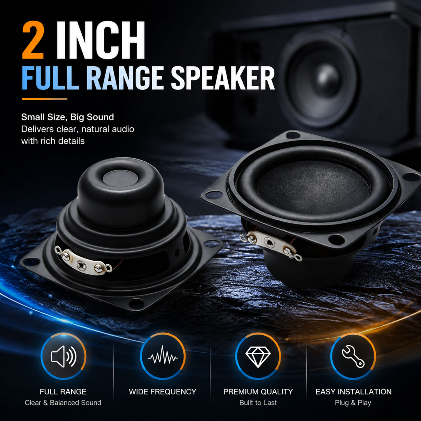 2 szt. 2-calowe przenośne głoś – Home Cinema Jbl recenzja i cena