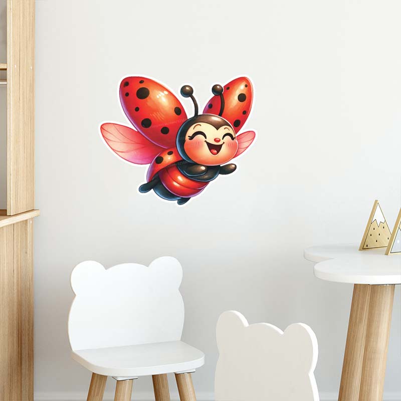 Cute Cartoon biedronka naklejk – Home Cinema Wall recenzja i cena