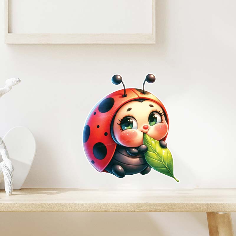 Cute Cartoon biedronka naklejk – Home Cinema Wall recenzja i cena