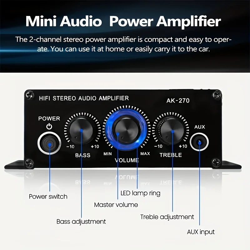 AK-270 400W Mini Wzmacniacz Mo – Home Cinema Installation recenzja i cena