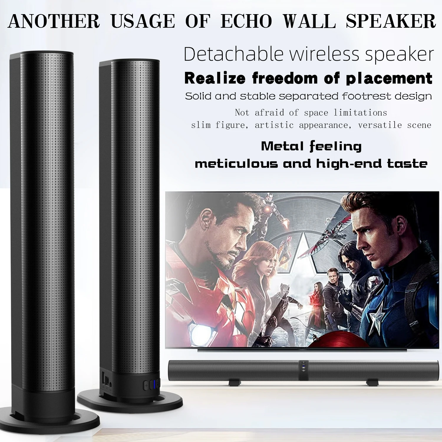 Soundbar FM TV Głośniki Blueto – Home Cinema Wireless Speakers recenzja i cena